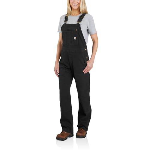 Carhartt Damen Latzhose Crawford, Farbe:Black, Größe:L