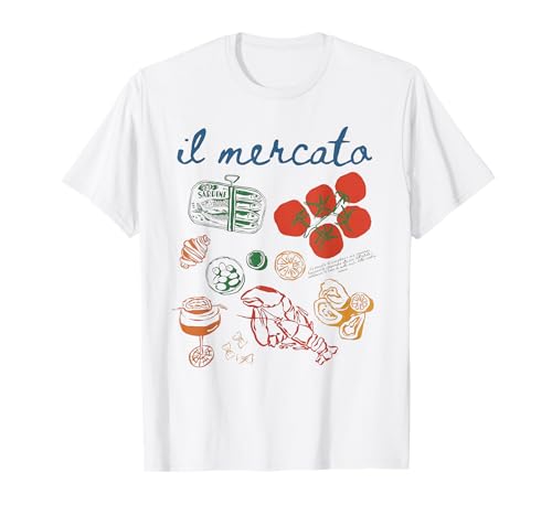 Italienischer Markt Sardinen Sommer Amalfiküste T-Shirt