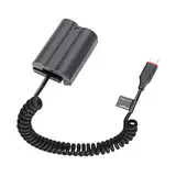 EN-EL15 Dummy-Akku Dekodierter EN-EL15 Akku-Ersatz mit Typ-C Feder-Netzadapterkabel für Nikon Z5 Z6 Z7 D750 D810 D800 D7500 D7200 D7100 D850 D7000 Kameras