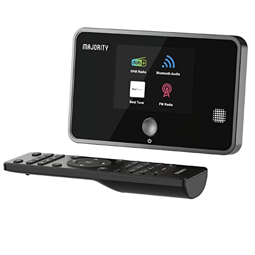 H-Fi Tuner DVB, DAB Tuner für HiFi Anlage - DAB und FM Radio Adaptor | Bluetooth Connectivity, Remote, Optical & Line | Majority Robinson 2 DAB Digital Radio | Streamer Hifi Anlage Stereoanlage