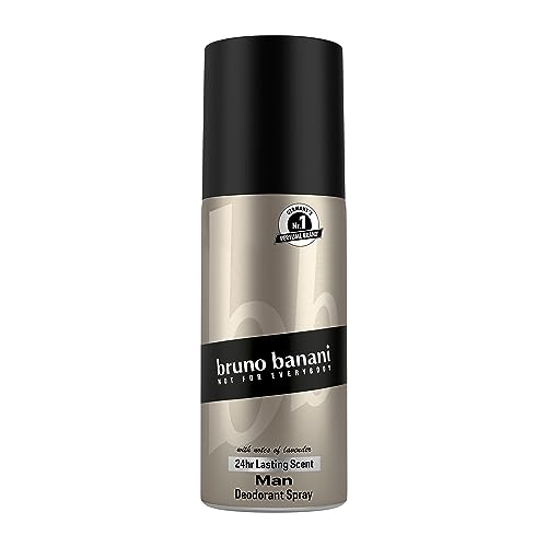 bruno banani Körperspray für Herren, 150 ml, Flüssigkeit, Lavendel