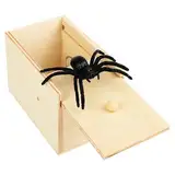 Yizemay Spider Prank Box, Spinne Scherzartikel, Holz Prank Spider Scare Box Streich Spinne Angst Box Überraschungs Streichschachtel Für Kinder Erwachsene Party Favors