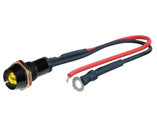 Foliatec LED Control Light schwarz Kontrolllampe Signallampe Ø = 10mm, gelb
