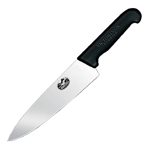 Victorinox 5.2063.20, coltello per sfilettare in acciaio inox da 20 cm, nero, standard