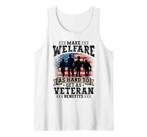 Sozialhilfe so schwer zu bekommen wie Veteranenhilfe für das Tank Top