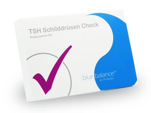 blue balance® TSH Schilddrüsen Test | Gesundheitstest | Probenahme-Kit | Selbsttest für Zuhause | Schnelltest | mit Laboranalyse