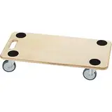 Dörner + Helmer Transportroller Stabil-Soft, 590mm x 290mm x 120mm, 200kg Tragkraft, Gummiräder, für Kisten und Möbel