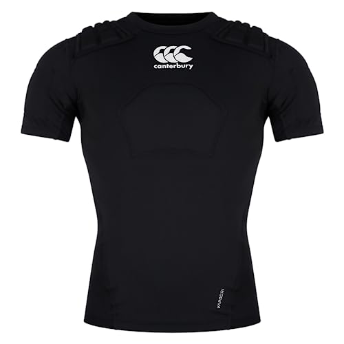 Canterbury CCC-Pro-Schutz Rugby-Schutzweste, Schwarz/Weiß/Silber, S