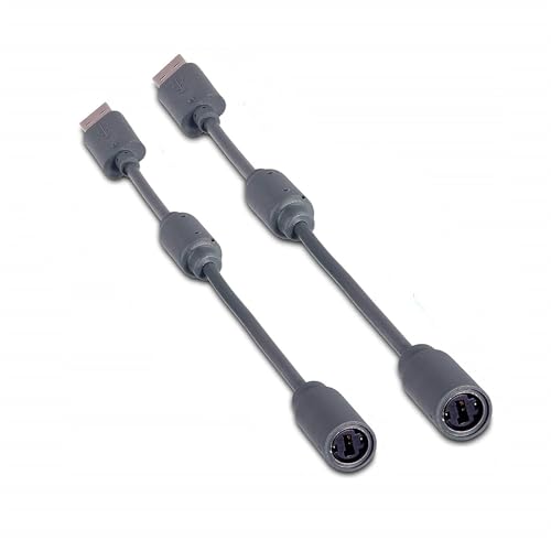 Ersatz-Dongle USB-Kabel für Xbox 360 Controller, Dunkelgrau, 2 Stück
