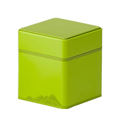 LUDAKE Quadratische Metalldosen mit Deckel, leere Dosen, Box, Behälter, dekorative kurze/hohe Dosen, Geschenk, Süßigkeiten, lose Aufbewahrungs-Organizer