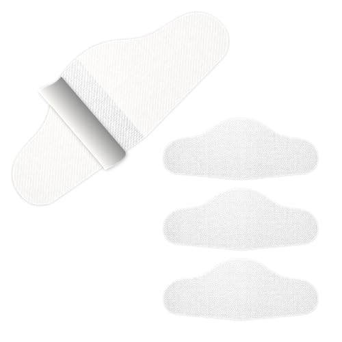 Fersenloch Schutz und Reparatur (HEEL HOLE PREVENTER) Patches zum Einkleben. Verhindert und repariert Löcher an der Ferse. Für Sneaker und Schuhe mit Mesh-Gewebe. (Weiß, 4 Stk. SPARPACK)