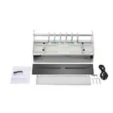 Cozyel 3 In 1 Rillmaschine 46CM, 220V Elektrische Creasing Maschine Elektrische Nutmaschine Einstellbare, Bürobedarf und Schreibwaren mit Rundpresstechnik, Falzmaschine für Dateien, Karten, A4-Papiere