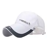 QWUVEDS Cap Jungen 1 Jahr Männer Hohle atmungsaktive Baseballmütze Vintage Baseballmütze Outdoor Sonnenschutzkappe Fendt Cap Kinder