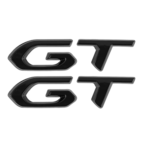 GT Emblem Auto-Abzeichen hinten Logo Dekorative Autoaufkleber (schwarz)
