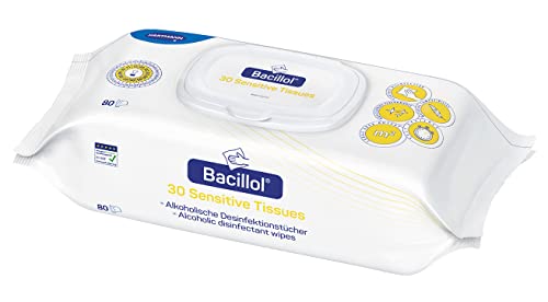 Bode Bacillol 30 Sensitive Tissues Desinfektionstücher (6 x 80 = 480 Stück)