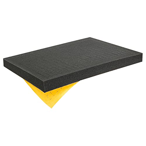 HMF 1459-30 Rasterschaumstoff selbstklebend, Würfelschaum Tabletop | 345 x 275 mm | Höhe: 30 mm