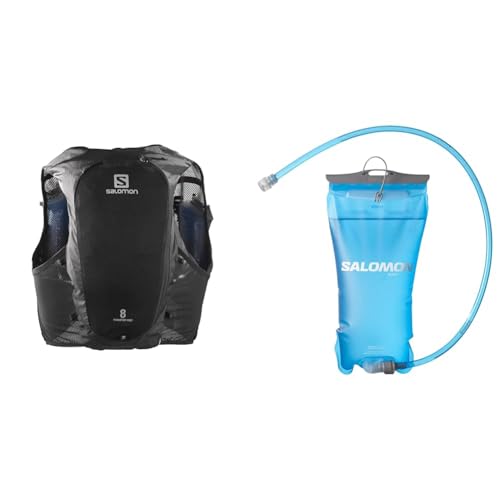 Salomon ADV Hydra Vest 8 Unisex Hydrationsweste Trail running Wandern MTB & Soft Reservoir 1.5l Unisex Hydrationszubehör, Camelback