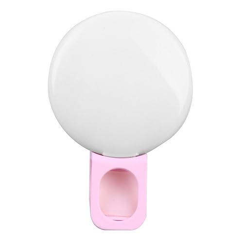 HOLIDYOYO LED Selfie Ring Lampe Universelles Mini Fülllicht Für Smartphone Laptop USB Zusatzleuchte Mit Einzigartigem Clip Design Anpassbare Lichtstärke Vielseitig