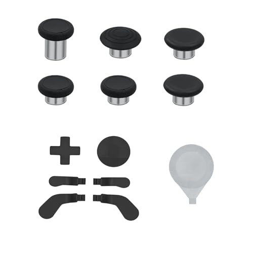 Mcbazel Metall Thumbsticks Magnetic Joysticks Analogsticks, Trigger Paddles und Justierwerkzeug für Xbox Elite Series 2 Controller