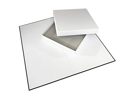 Apostrophe Games Leeres Spielbrett & Box (50,8 cm x 50,8 cm Brett) Erstelle dein eigenes Brettspiel, DIY Brettspiel, Familienbrettspiele