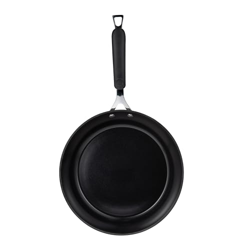 BERGNER Excalibur Gray - 28 cm Pfanne - Hergestellt geschmiedetes Aluminium - Innenkeramikbeschichtung - Außengrau abgebaut - Induktionspunkt - Eisengriff in Silikon eingewickelt