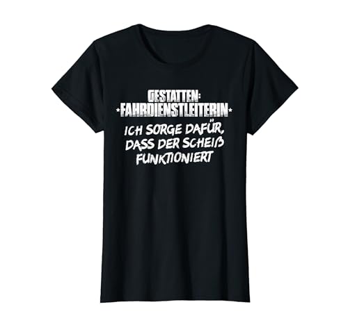 Eisenbahner Zugverkehr Gestatten Fahrdienstleiterin T-Shirt