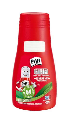Pritt Alleskleber, schnell trocknender Kleber mit einfacher Anwendung, lösemittelfreier Flüssigkleber für Kinder, 100 g weißer Bastelkleber für viele Bastelmaterialien, 9H PAKA2