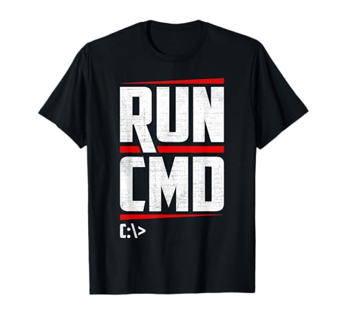 Run CMD Programmierer IT Spezialist T-Shirt