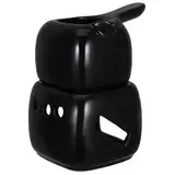 MUCKLILY Schokoladenschmelzofen Tasse Schokoladenwärmer Schmelztopf Schokoladenfondue Becher Schokoladenfondue Topf Fondue Schokoladen Keramik Fondue Keramik Schmelzschokoladenbecher