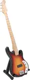 CREOLOGIC Miniatur Gitarre|Gitarren-Nachbildung|Modell-Gitarre aus Holz mit Ständer|Dekoration|witziges Geschenk|Musikliebhaber|Bandgründung|Sammlerstück (ACDC)
