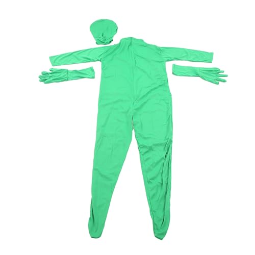 Green Screen Bodysuit Für Fotografie, Ganzkörper Anzug Ganzkörper-Split-Design Unisex Disappearing Photography Bodysuit Für Fotografie Film Video, Grün(180cm)