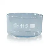 1 x Kristallisierschale 500 ml aus Borosilikatglas 3.3 ohne Ausguss DIN 12337 - Höhe 65 mm - Ø 115 mm - Abdampfschale