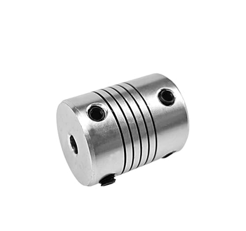 Flexibler Pflaumenblüten-Kupplungsverbinder 1 Stück D12L18 CNC-Motorwellenkupplung, Aluminiumlegierung, flexible Druckerkupplung, Encoder-Kupplungsloch(5X5mm)