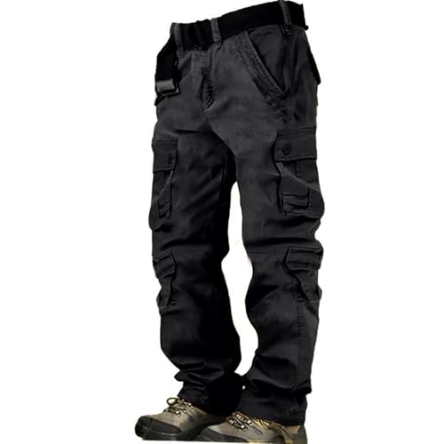 TOFOTL Warehouse Deals Angebote, Baggy Angelhose Army Arbeitshosen Arbeitshose Schwarz Lang Bundeswehr Herren Hose Cargo Taktische Tactical Bequeme Flecktarn Arbeitshose Herren 3XL