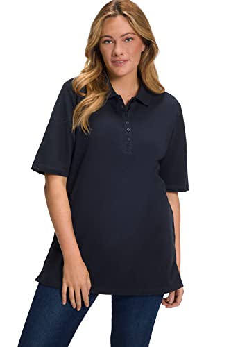 Ulla Popken, Damen, große Größen, Basic Poloshirt