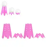 Zoeyilan Golf Simulator tees, 20Pcs Plastic Golf Tees, Outdoor Indoor Home Training Practice Simulator Golf Mat Tees Include 10 Tall 10 Short for Winter Turf Driving Range (Pink)