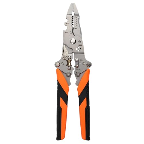 Multifunktionales Klappdrahtstripper, multifunktionaler Drahtstripper | Drahtstreifenwerkzeug faltbare Crimper und Stripper | Professionelle Elektrikerzange, 14 in 1 Kabelschneidung, Strippen, Crimp -