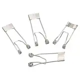 PATIKIL 52x19mm LED-Scheinwerfer Clip 10Pack Deckenleuchte Federklemme Scheinwerfer Haltefeder Leuchtdiode Einbauleuchte Halteklemme