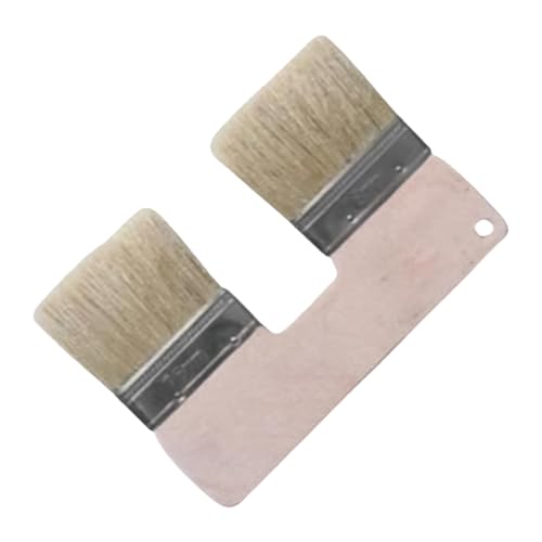 Texturpinsel - Doppelpinsel Malen | Strukturpinsel Wand | U Förmiger Pinsel | 3 Zoll Doppelkopf-Malpinsel | Texturpinsel Für Kunsthandwerk | Doppelpinsel Wand Für Acrylmalerei, Texturmalerei