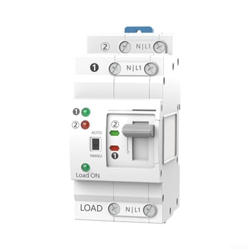 ATS G2R DIN Rail Dual Power Automatic Transfer Switch Electric Selector Switch Automatic Transfer Switch 2P 63A 220V for Municipal Power Generators