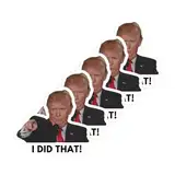 100 Stück Aufkleber "President I Did That", Gaspumpen-Aufkleber, Donald-Merchandise, Aufkleber Präsident Präsident