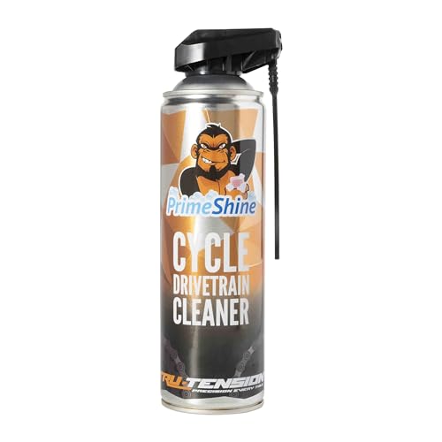 Tru-Tension | PrimeShine Cycle Drivetrain Cleaner | Schmiermittel für Straßenräder, Mountainbikes, Rennräder und E-Bikes | 500ml