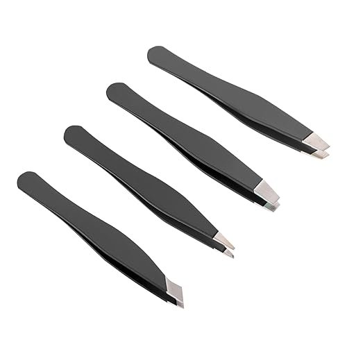 Angoily Gesichtspinzetten-set – 4-teiliger Augenbrauen-klemmenanzug Augenbrauen-pinzetten-set Augenbrauen Augenbrauen-waxing Perfekt Für 眉夹镊子