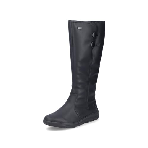 Rieker Damen Klassische Stiefel Z0090, Frauen Stiefel, lose Einlage, wasserabweisend, riekerTEX,langschaftstiefel,schwarz (00),41 EU / 7.5 UK