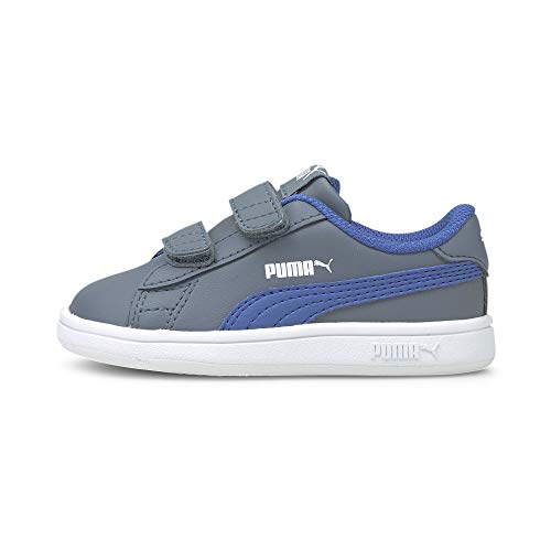 Puma Unisex Baby Smash V2 L V INF Sneaker, Flint Stone-Star Sapphire, 20 EU