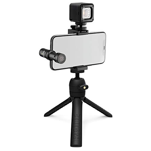 RØDE Vlogger-Kit iOS Komplettset für iPhones, inklusive Kondensator-Richtmikrofon, Stativ, microLED und weiteres Zubehör