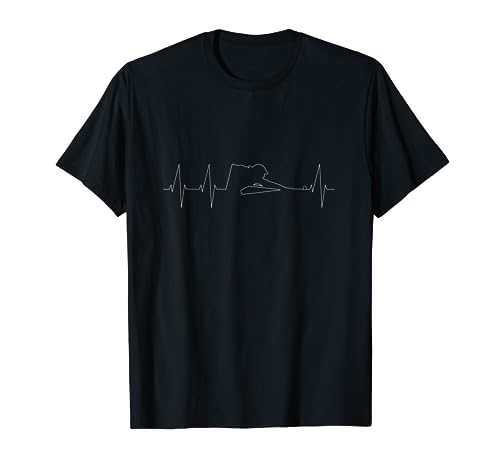 Cooles Pool Billard Snooker Heartbeat Design T-Shirt