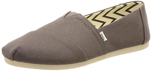 TOMS Damen Alpargata aus recycelter Baumwolle Flache Slipper, Ash Recycled Cotton Canvas , 39 EU