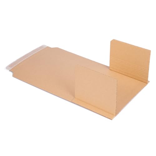 verpacking 25 Universal Buchverpackungen BV 2 | 245x165x20-70 mm | DIN A5 passend | flexible Wickelverpackung | Groß& Maxibrief geeignet | Wickelkarton