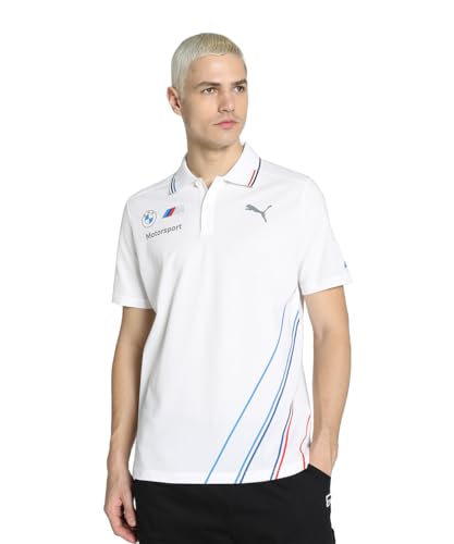 PUMA Herren 701219210 Polohemd, weiß, S